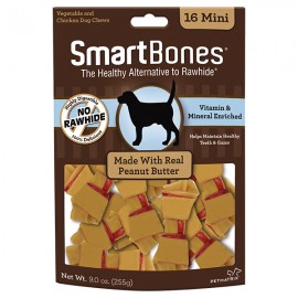 SMART BONES   迷你潔齒骨  2.5"  (花生醬味 16 支) SMART BONES   迷你潔齒骨  2.5"  (花生醬味 16 支)